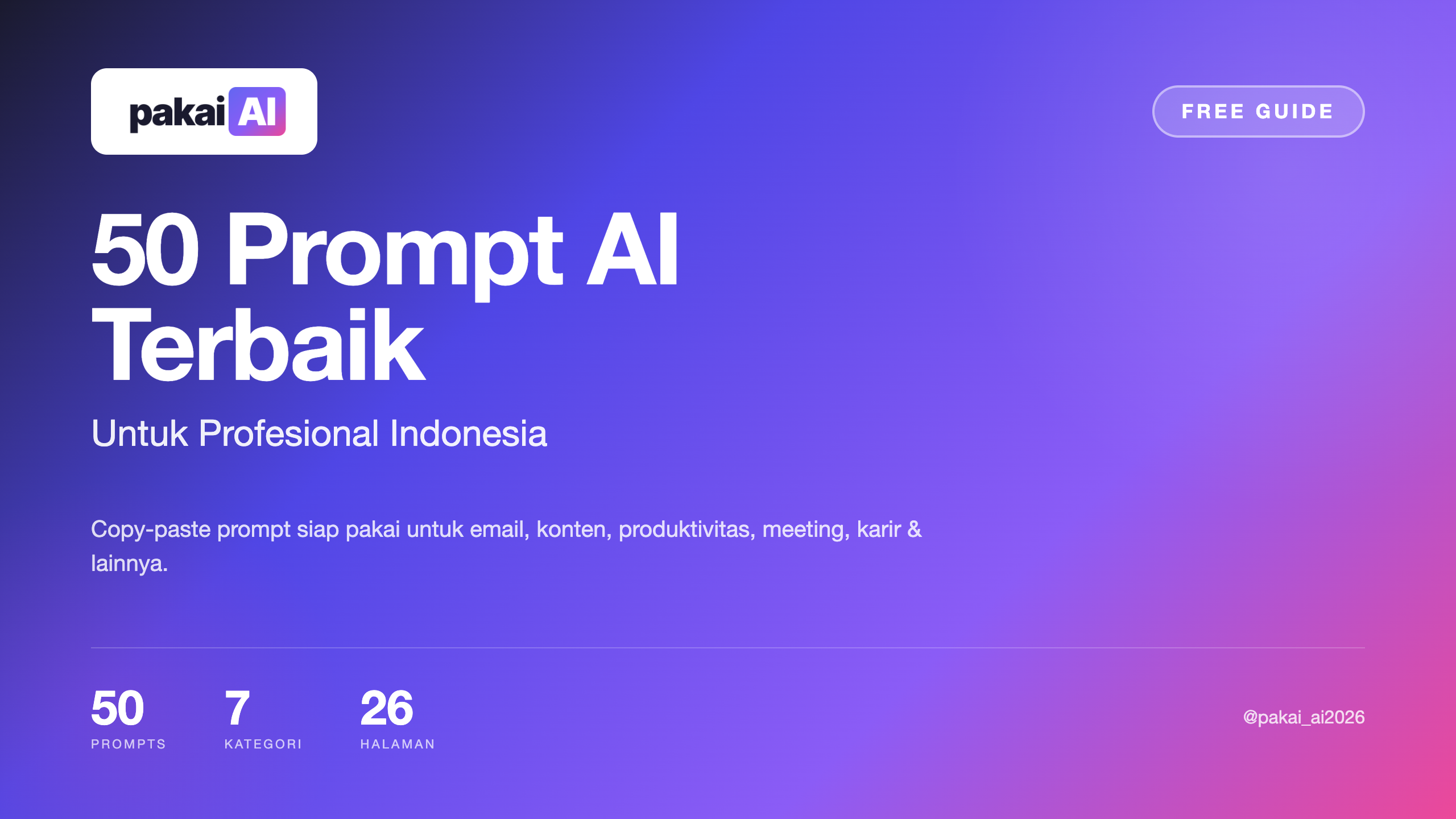 50 Prompt AI Terbaik